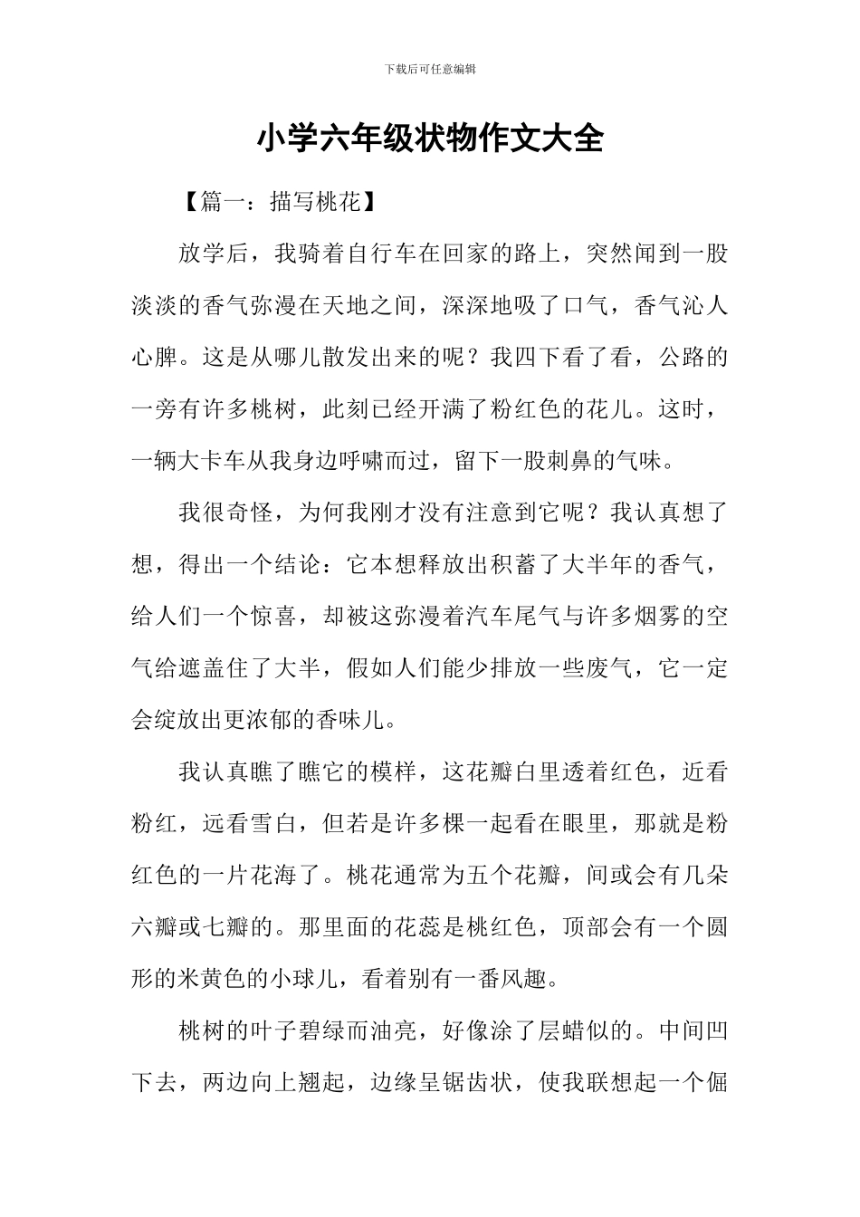 小学六年级状物作文大全_第1页