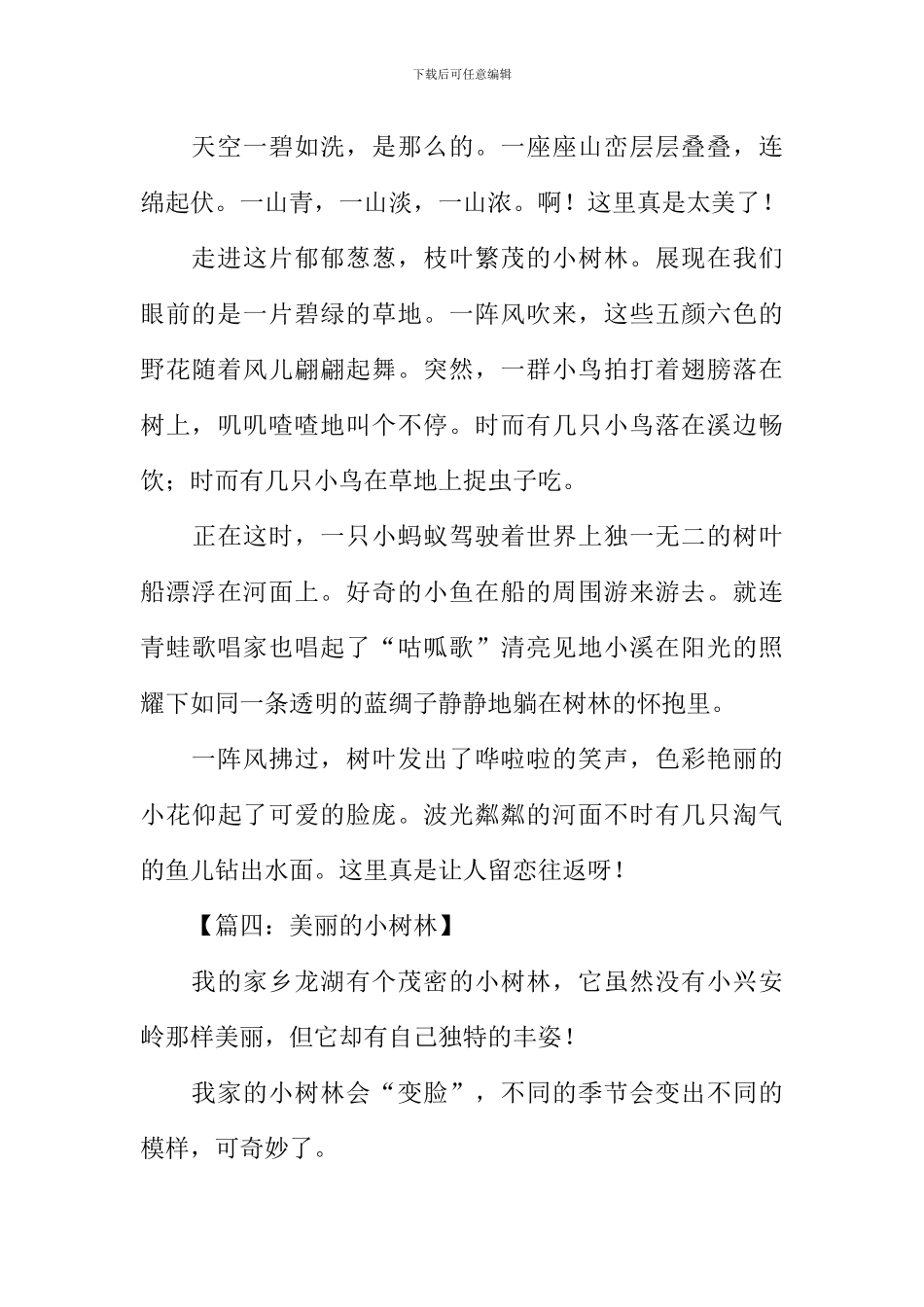 小树林作文350字_第3页