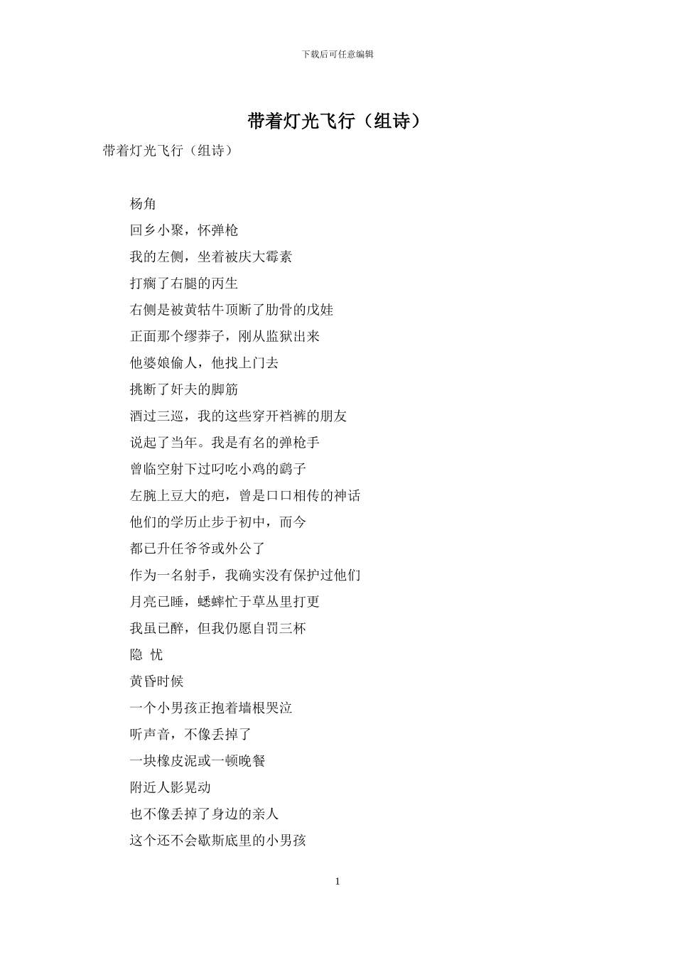 带着灯光飞行_第1页