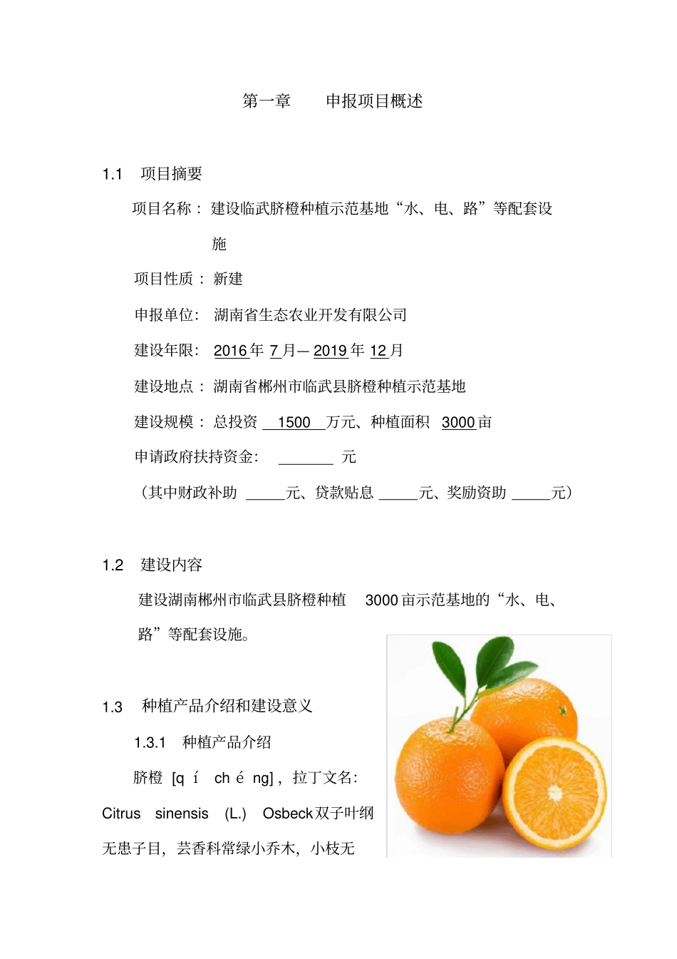 水肥一体化资金申请报告_第2页