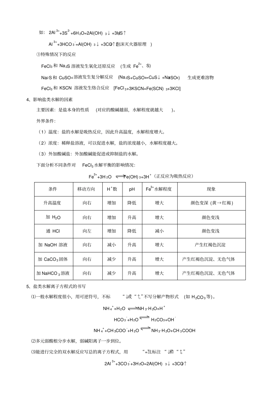 水解平衡及离子浓度的大小比较_第2页