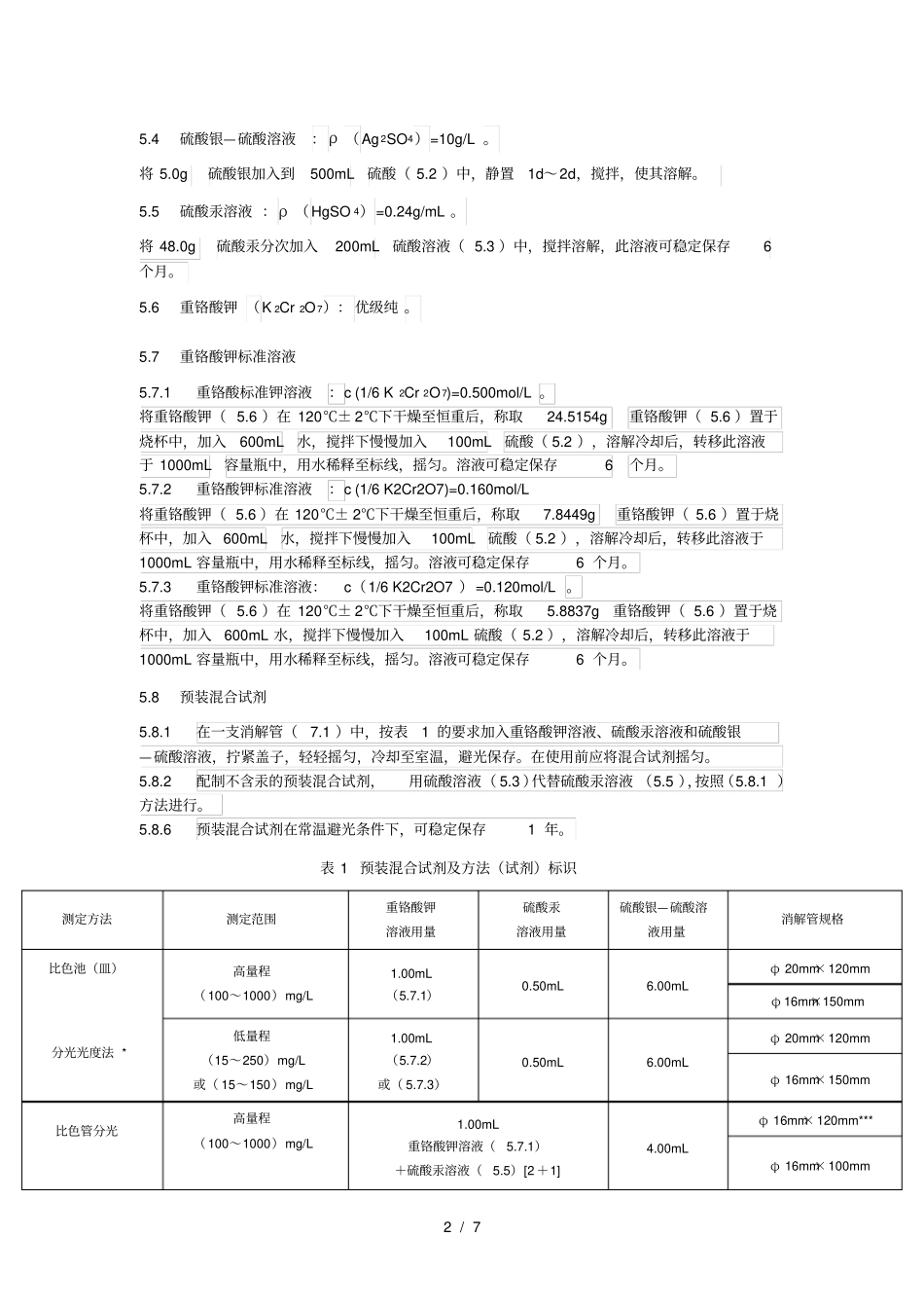 水质-化学需氧量的测定-快速消解分光光度法_第2页