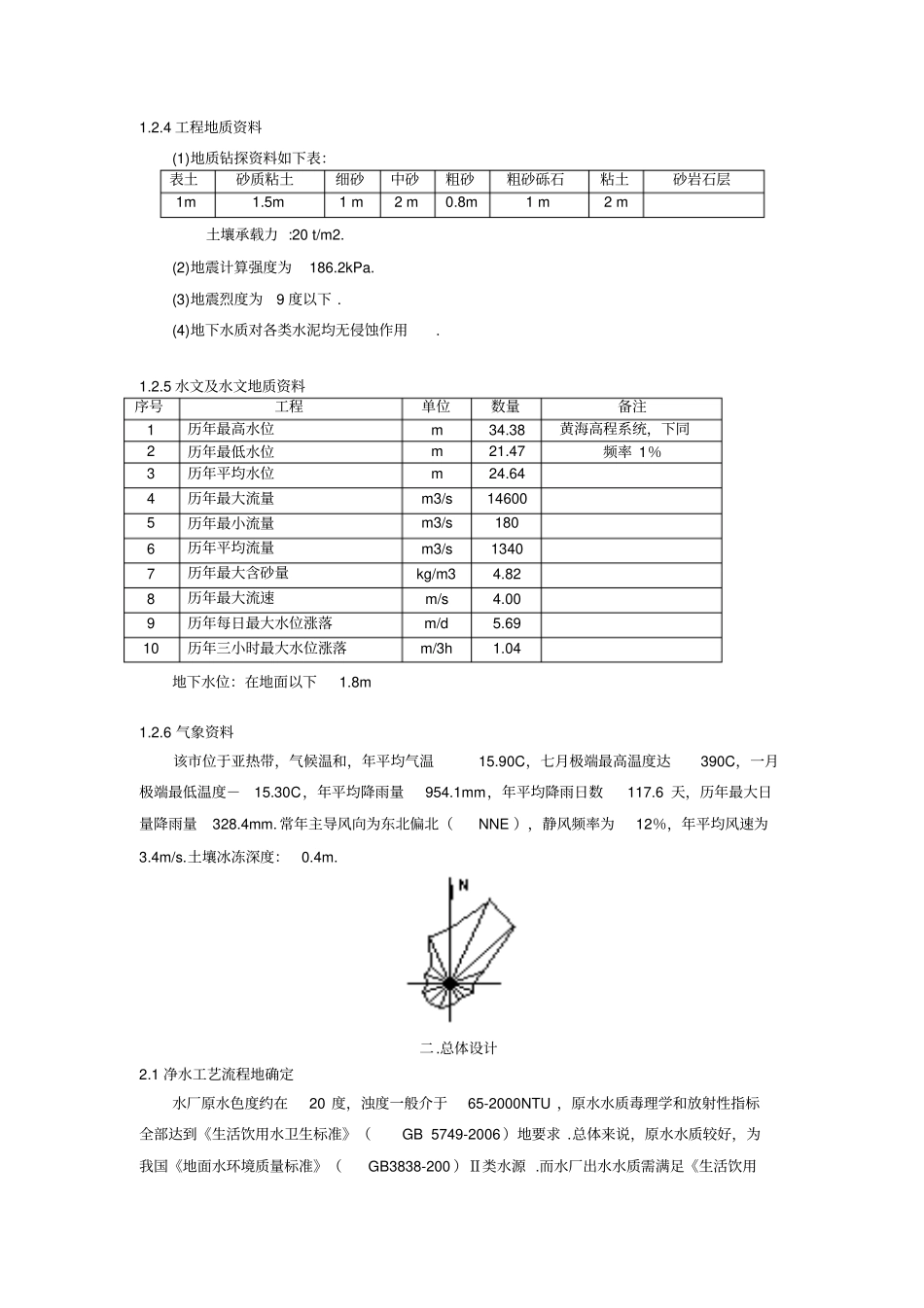 水质工程学课程设计_第2页
