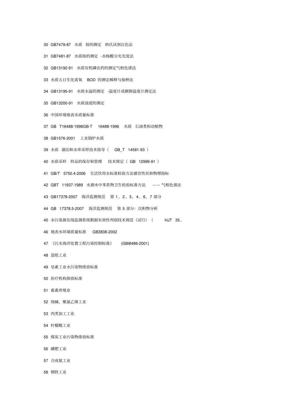 水质监测国标汇总_第2页