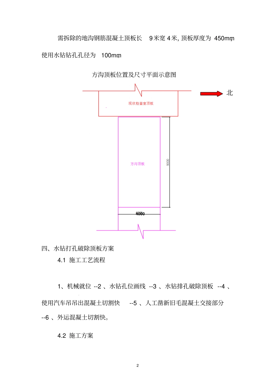 水钻切割顶板混凝土方案资料_第2页