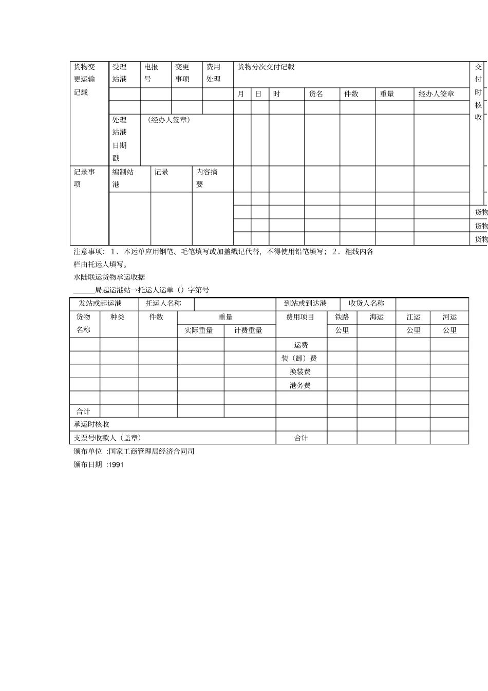 水陆联运货物运输合同模板_第2页