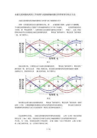 永磁交流伺服电机的工作原理与编码器零位校正技巧