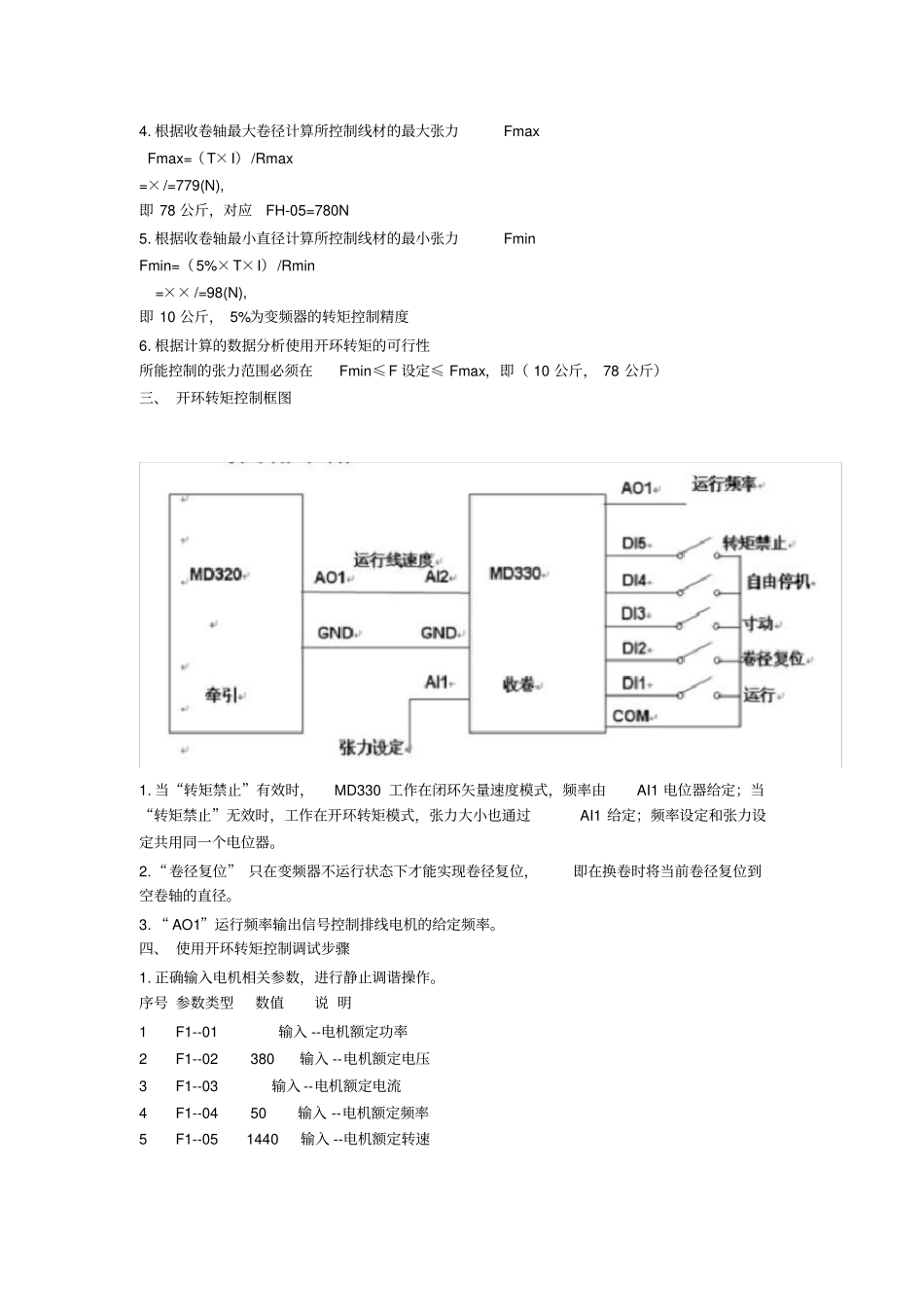 汇川变频器MD330张力开环调试_第3页