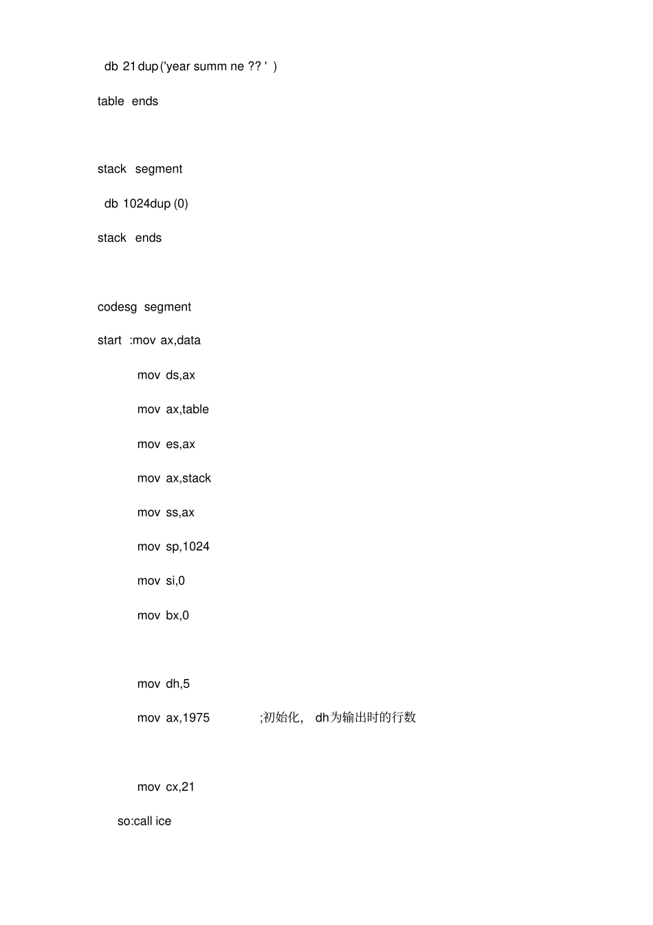 汇编语言程序设计-课程设计资料_第3页