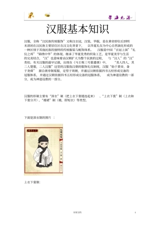 汉服基本知识