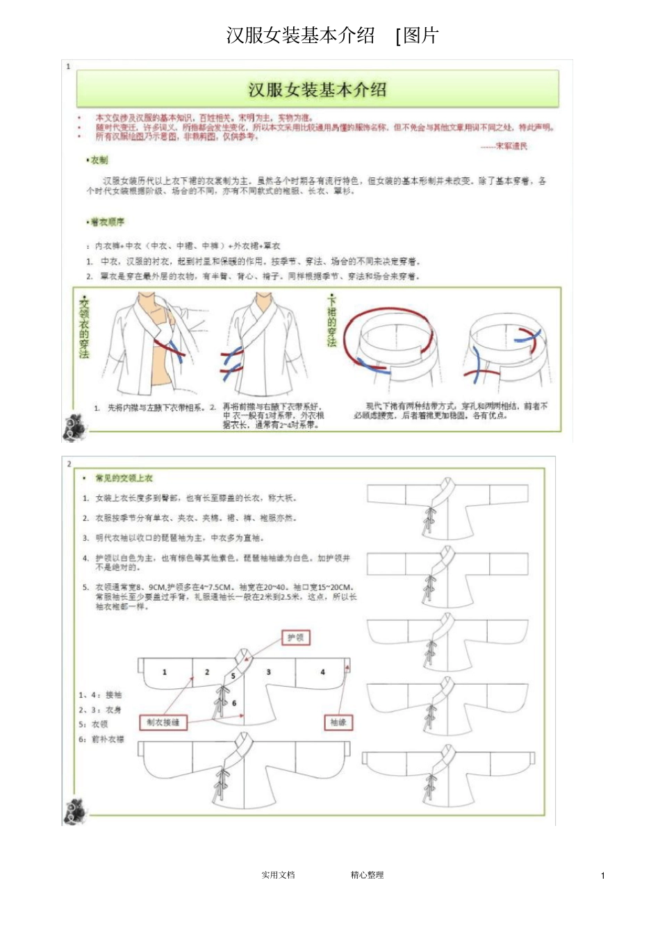 汉服女装基本介绍_第1页