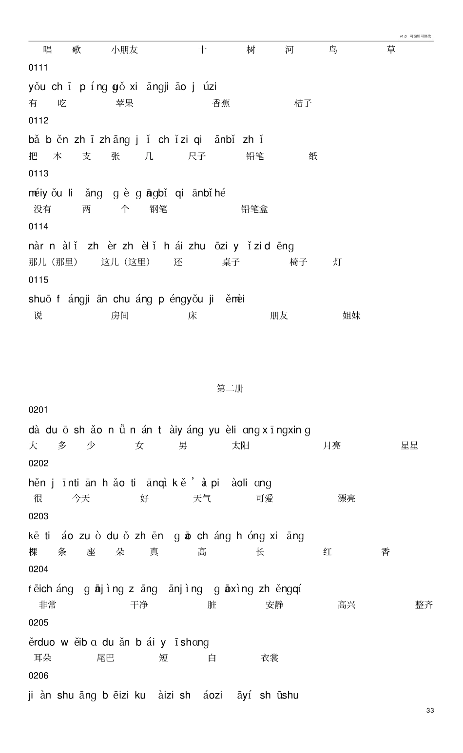 汉语基本词汇表及说明_第3页