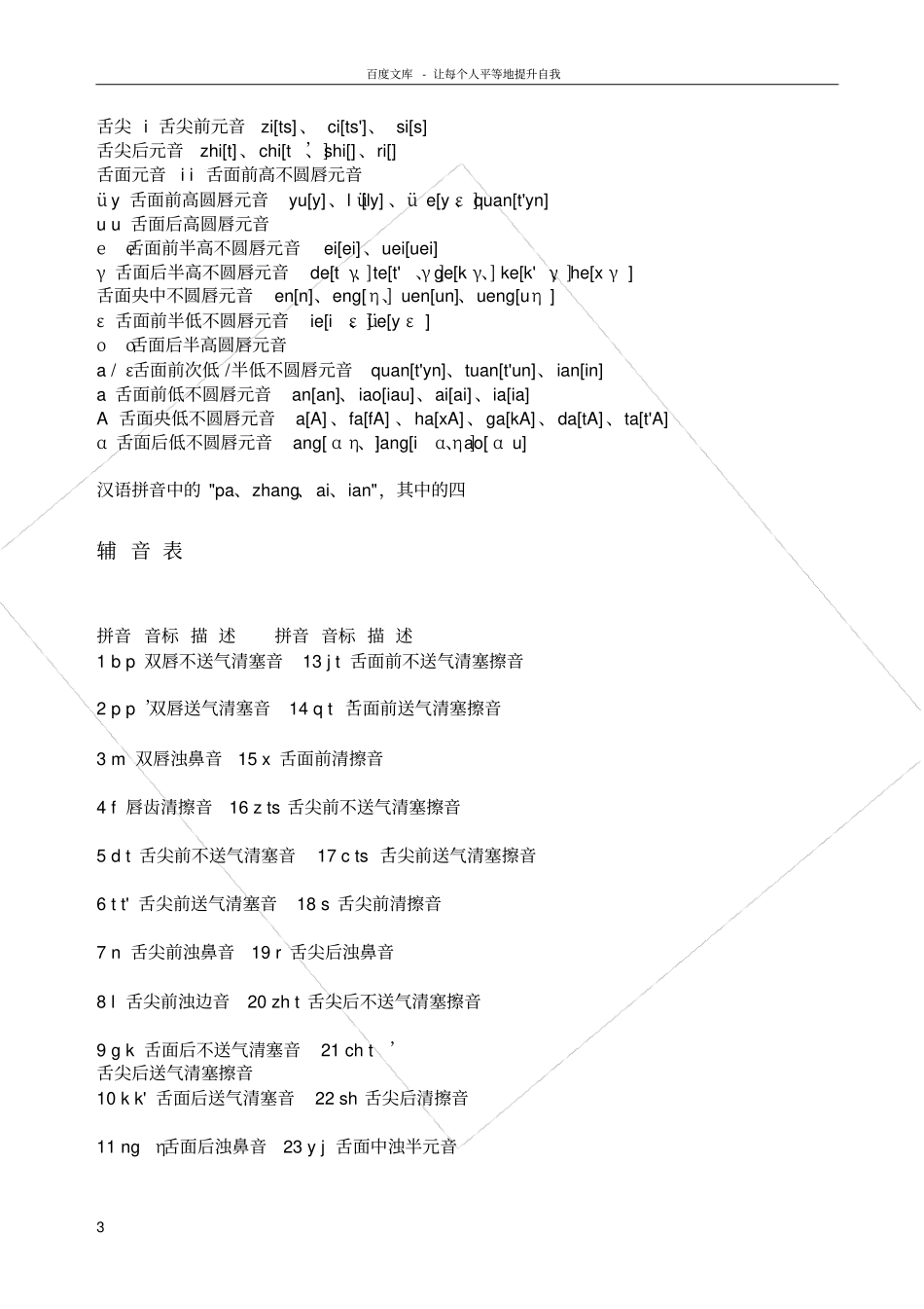 汉语拼音与国际音标对照表_第3页