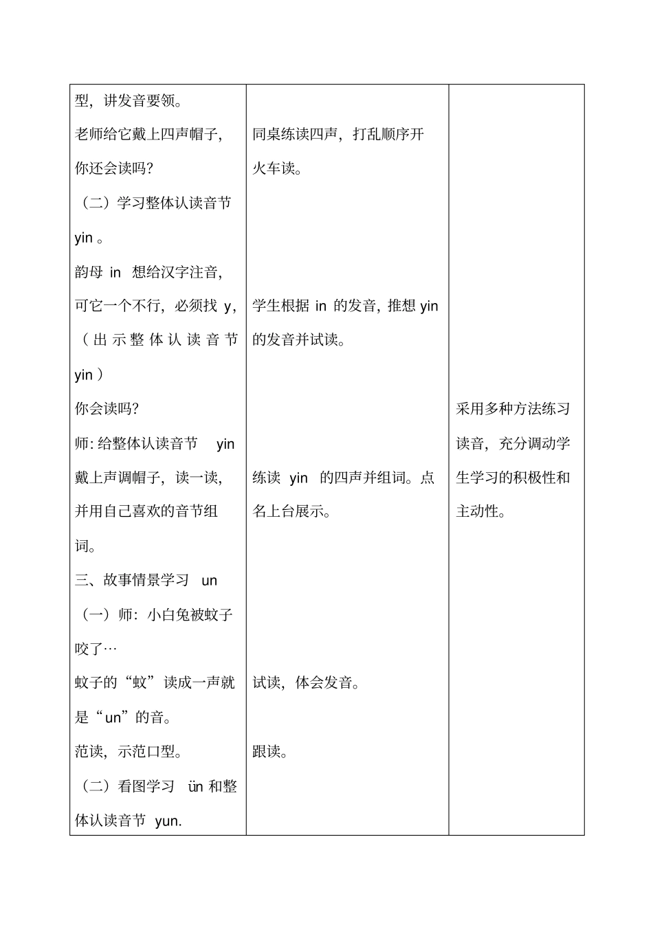 汉语拼音in、un、ün教学设计_第3页