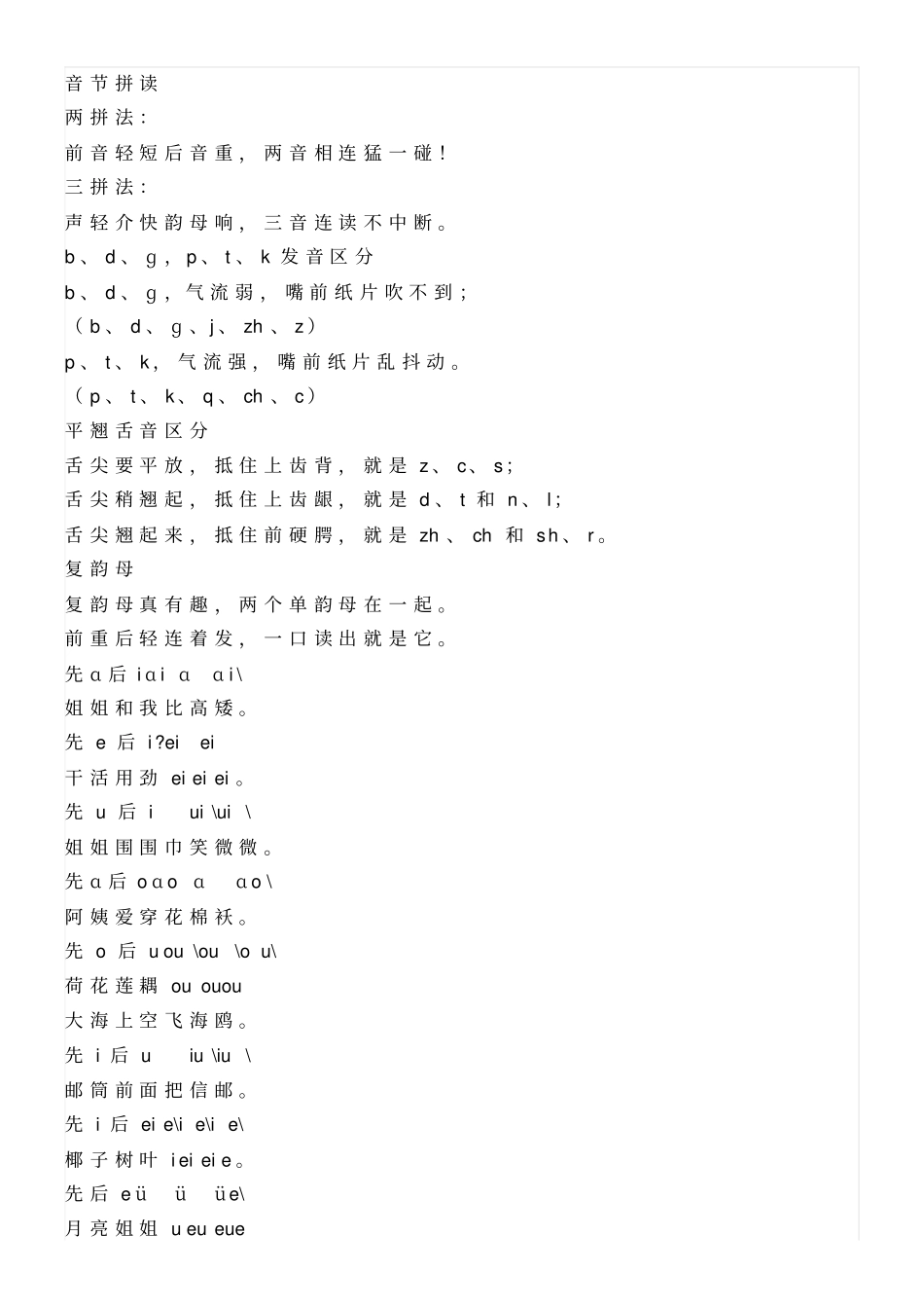汉语拼音口诀表格和大全_第3页