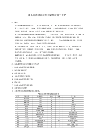 汕头海湾悬索桥加劲梁架设施工工艺
