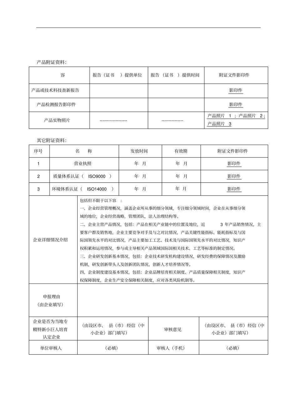 江苏专精特新产品认定申报表_第3页