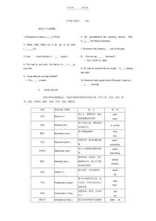 江苏中考复习词汇