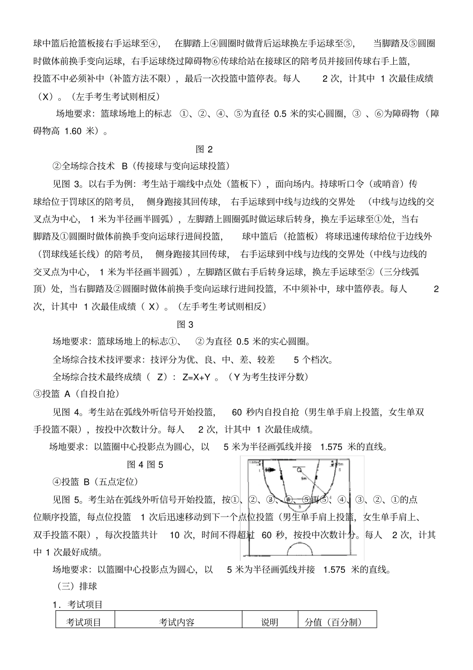 江苏体育高考专项评分标准_第3页