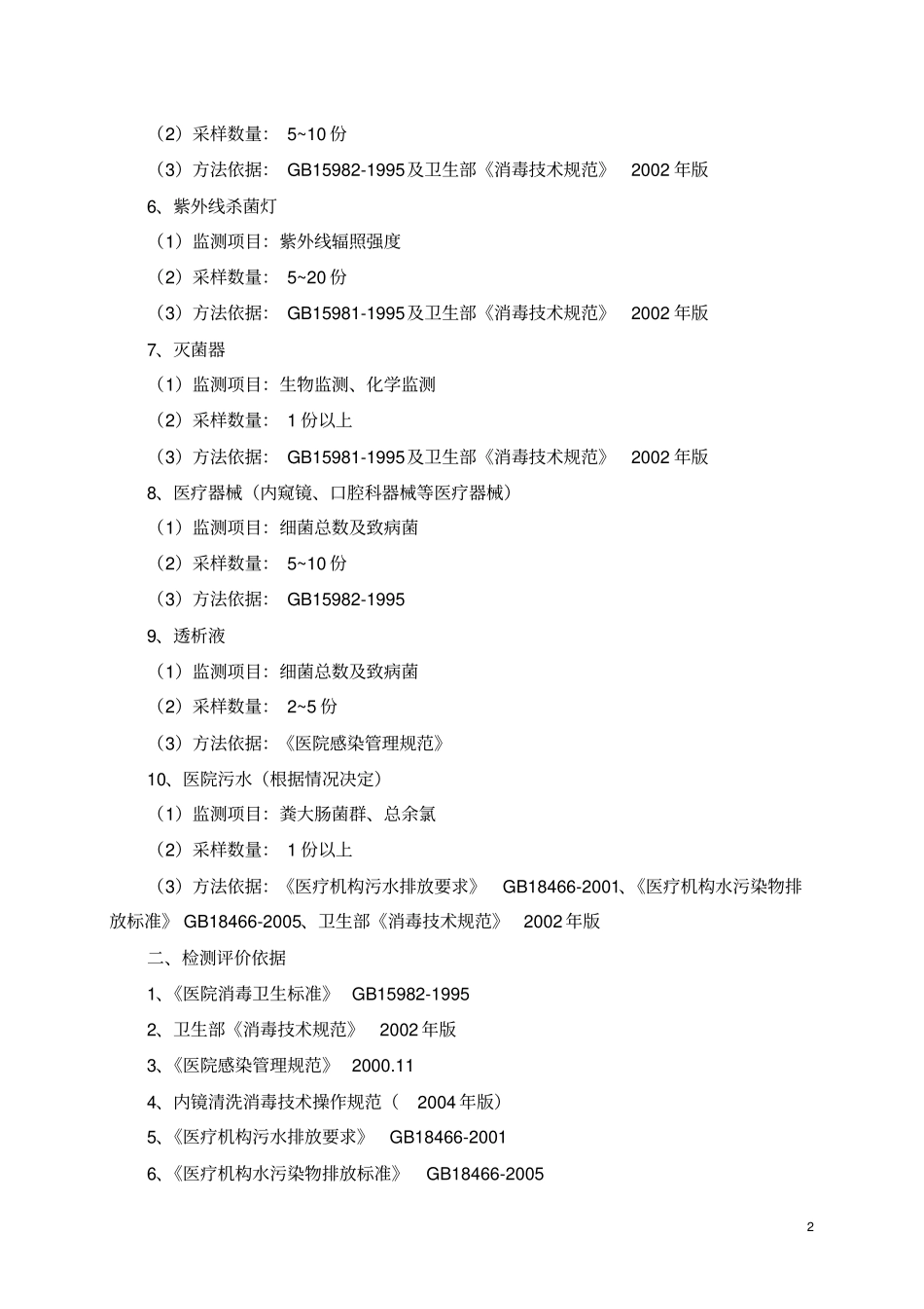 江苏医疗机构消毒质量监测的方案_第2页
