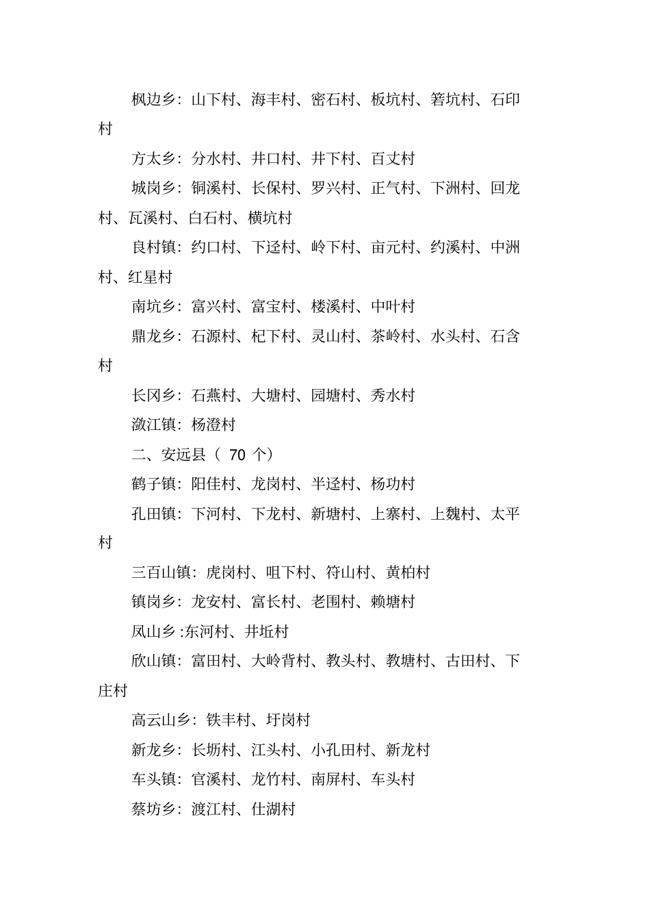 江西十三五贫困村数据资料_第2页