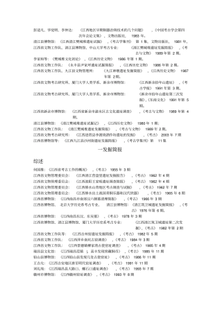 江西考古文献
