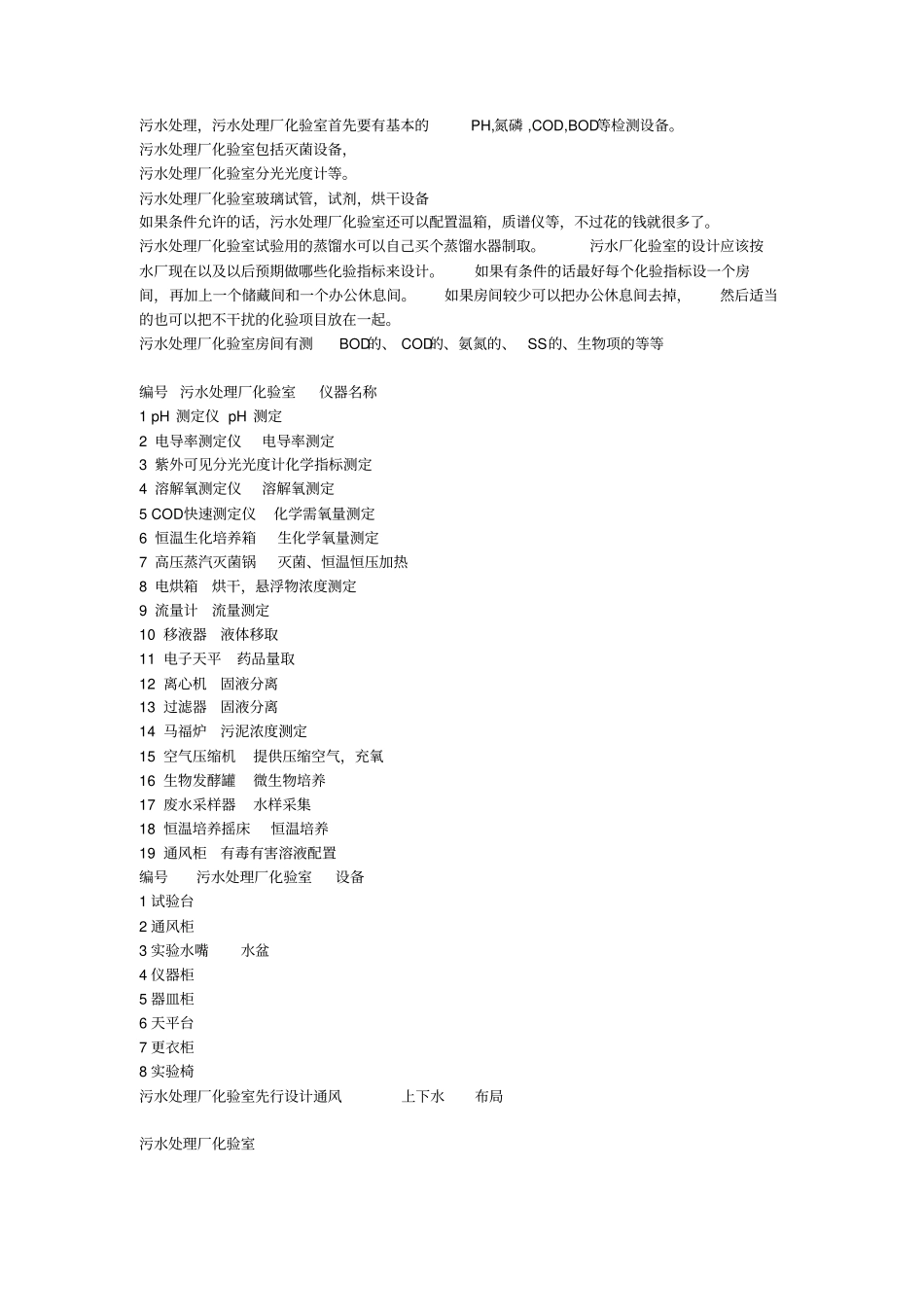 污水处理厂化验室_第1页