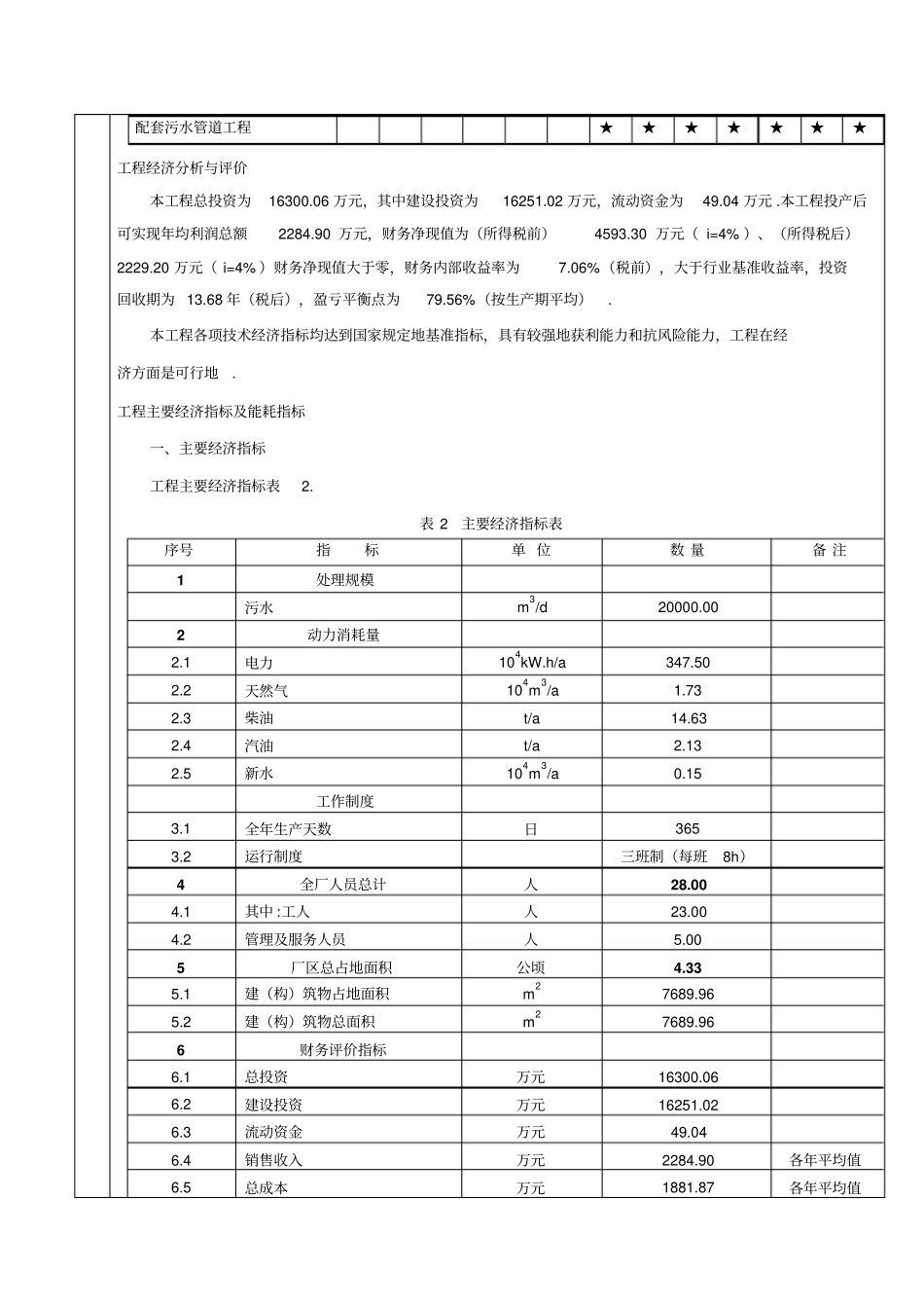 污水处理厂工程项目节能评价报告表_第3页
