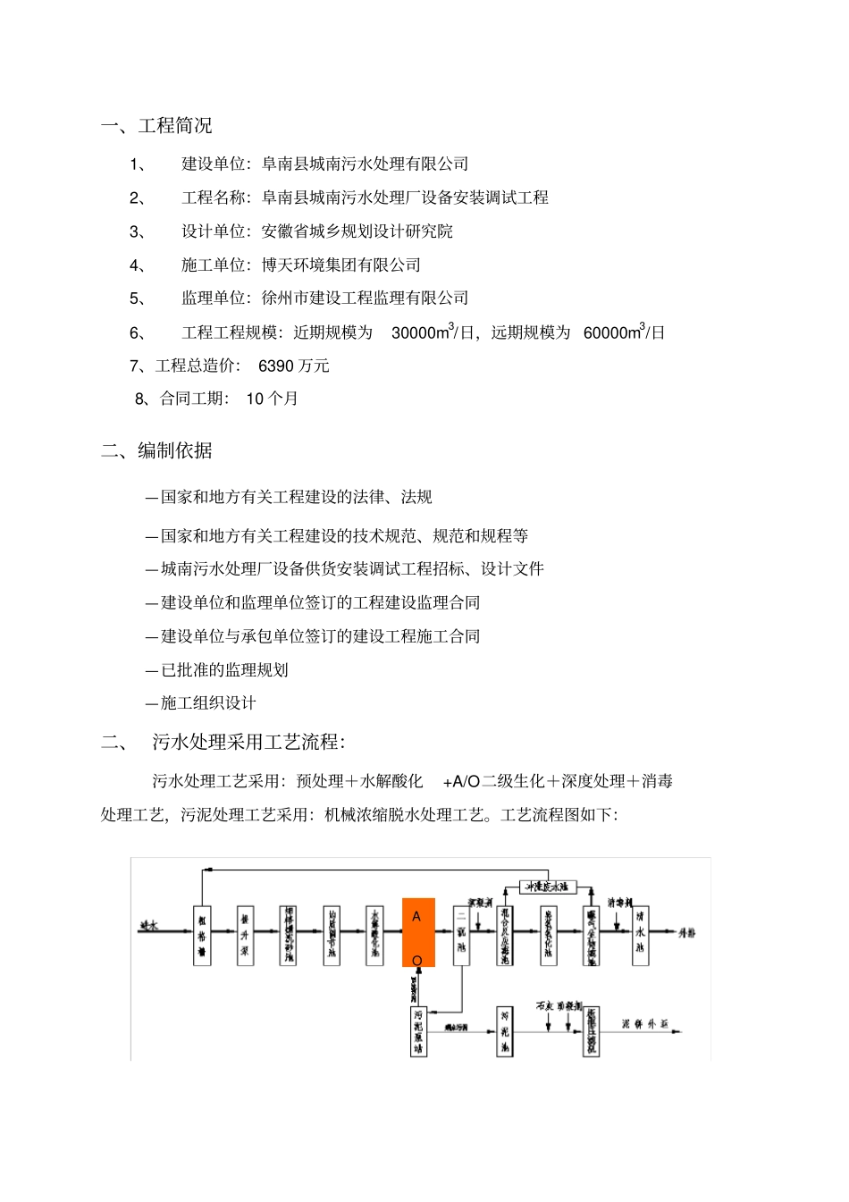 污水处理厂设备安装调试监理实施细则_第1页