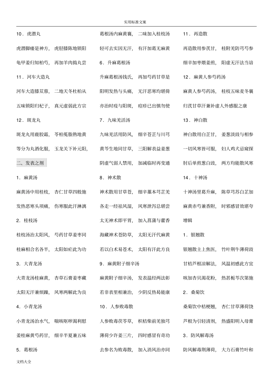 汤头歌诀白话解裁剪背诵用_第2页