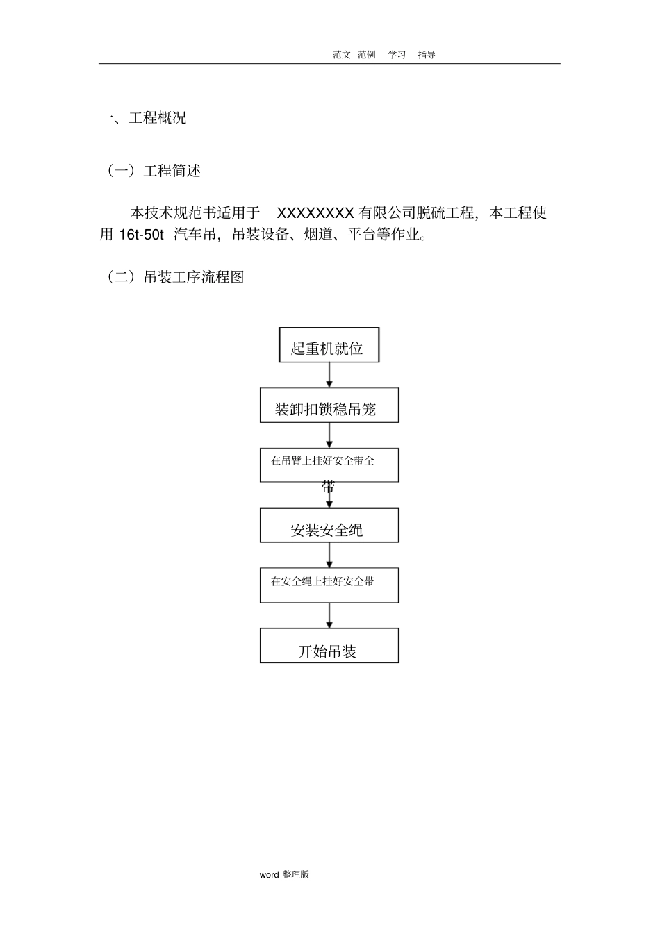汽车吊起重吊装方案_范本_第3页