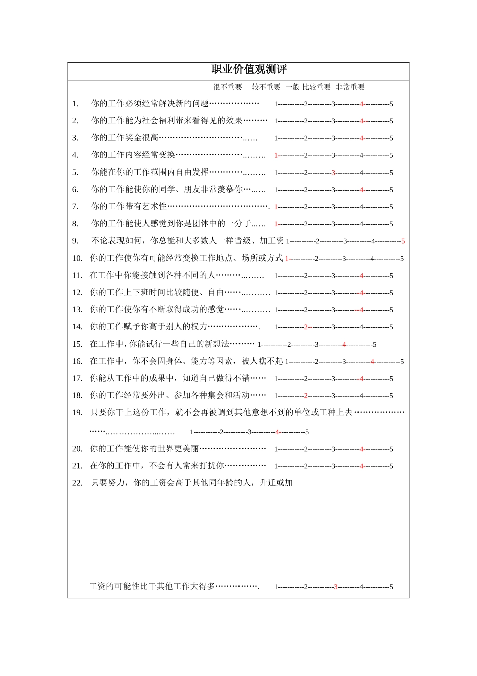 职业价值观测评_第1页