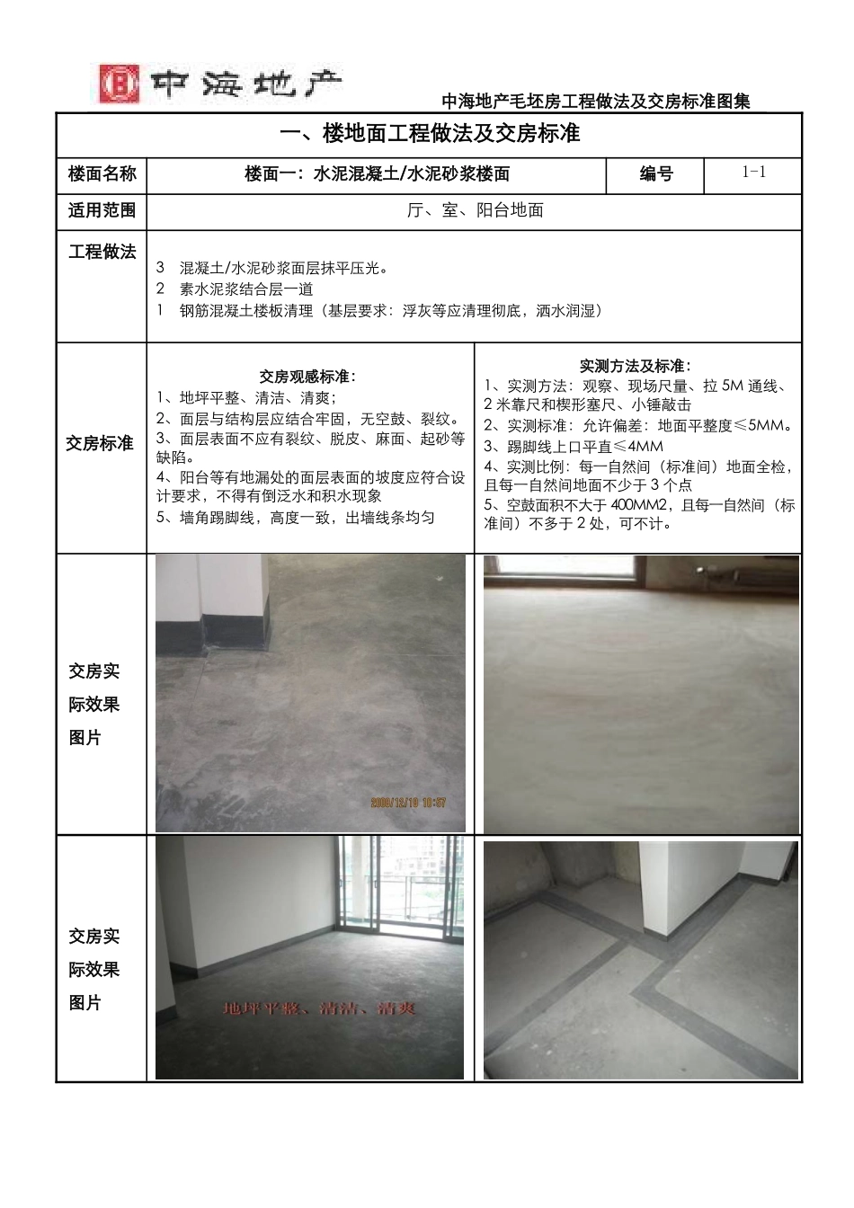地产毛坯房工程做法及交房标准图集_第1页