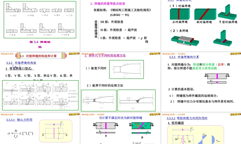 图解钢结构的连接方法及构造计算