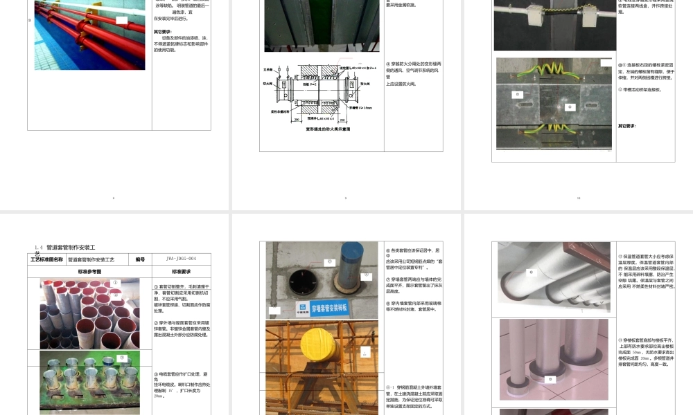 50项机电安装施工工艺标准合集（含管线套管、支吊架、风口安装...+）