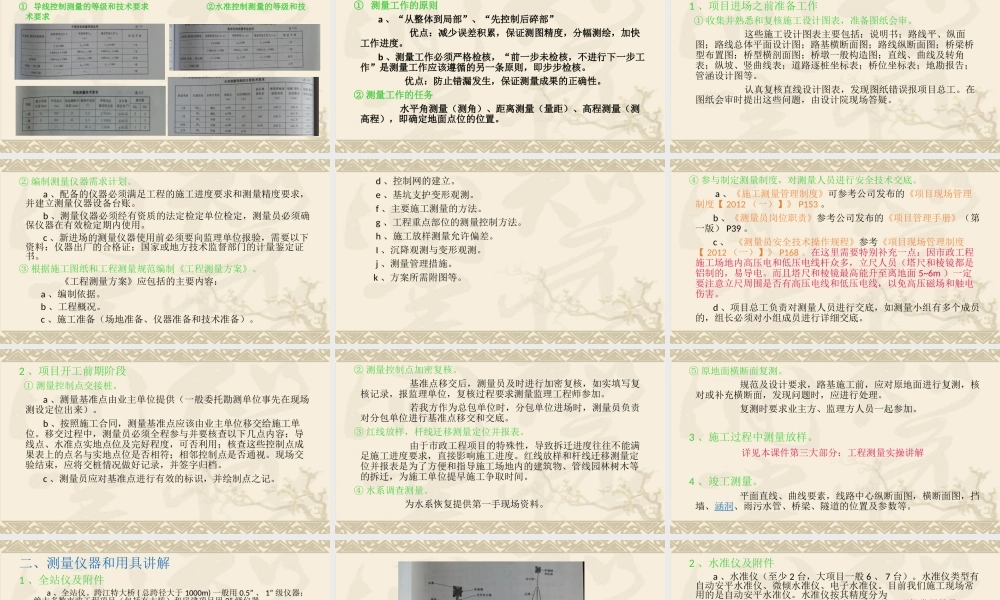 建筑工程测量理论与流程