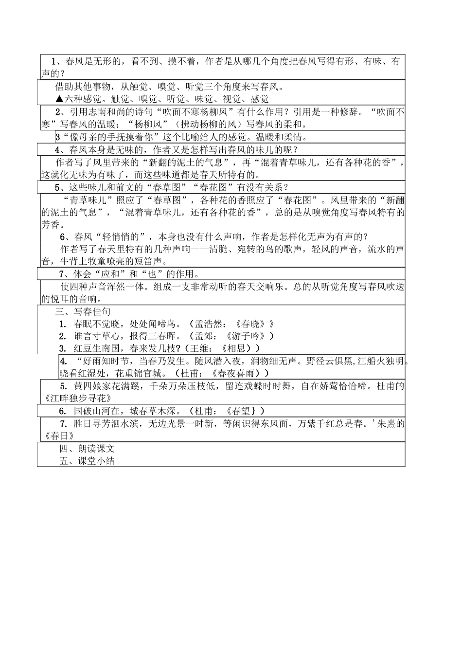 第1单元第1课《春》 公开课一等奖 省一等奖教案1_第2页