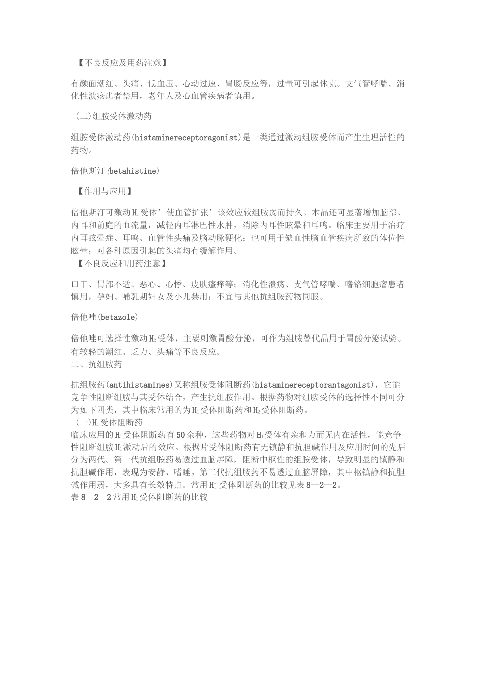 组胺和抗组胺药的基本知识_第3页