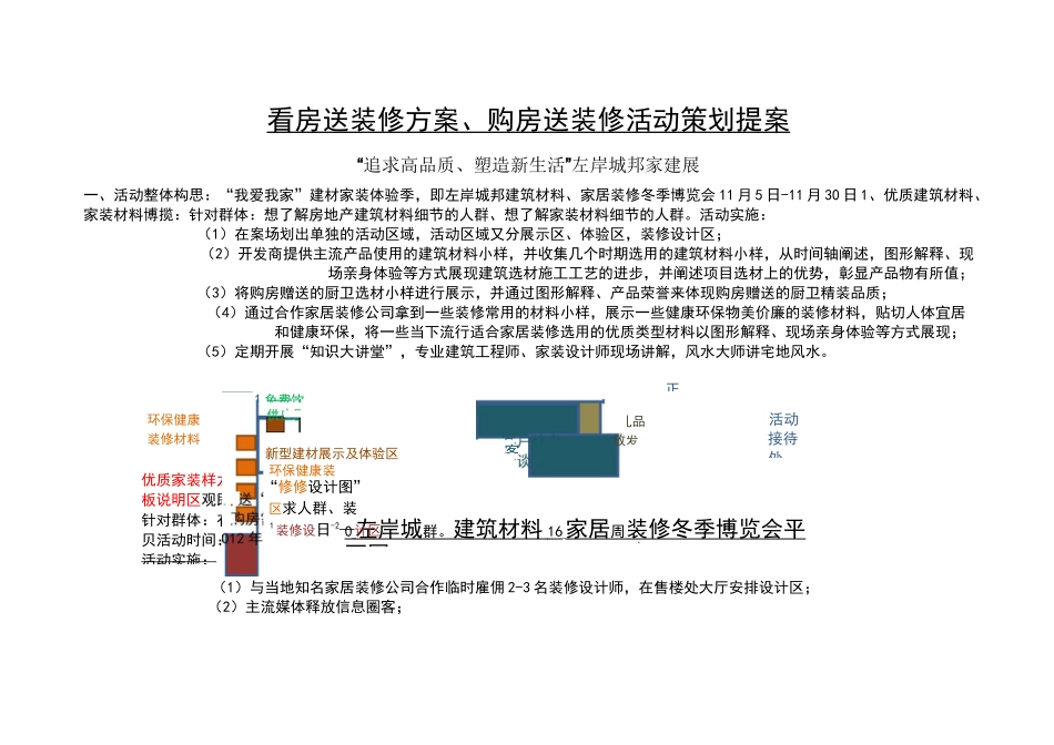 看房送装修方案、购房送装修活动策划提案_第1页