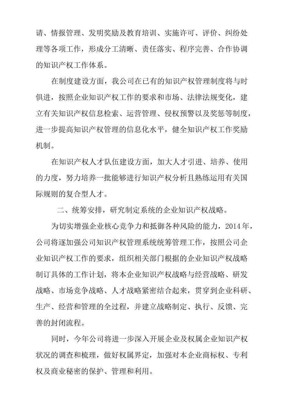 公司知识产权工作计划_第3页