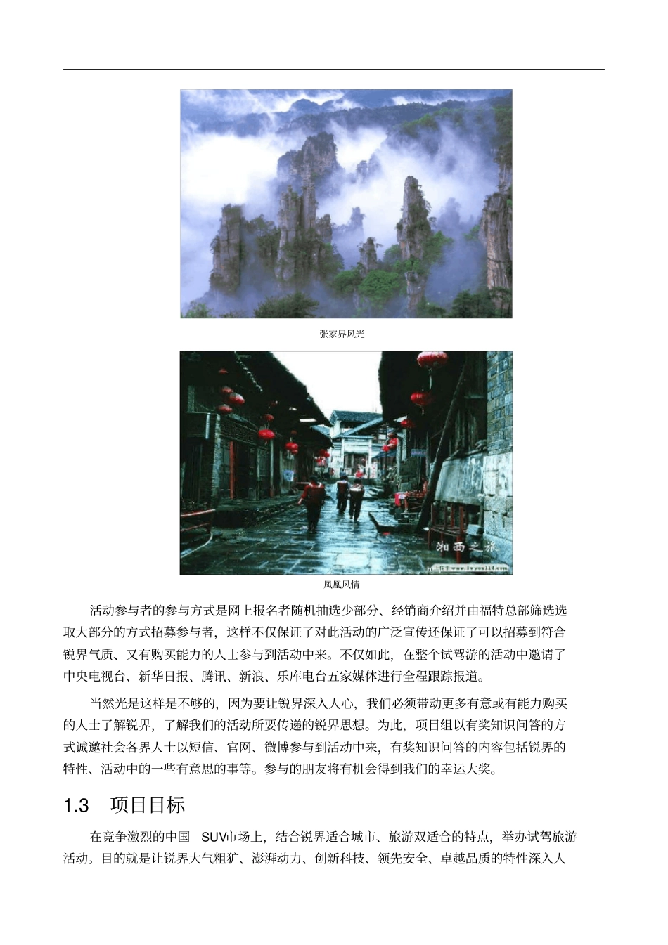 汽车活动项目管理计划报告_第3页