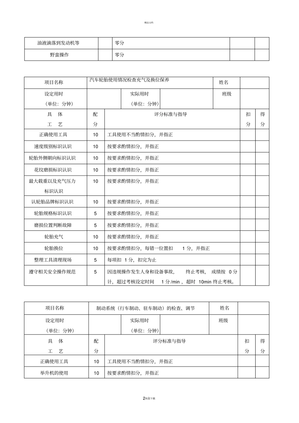 汽车维修学生工作_第2页