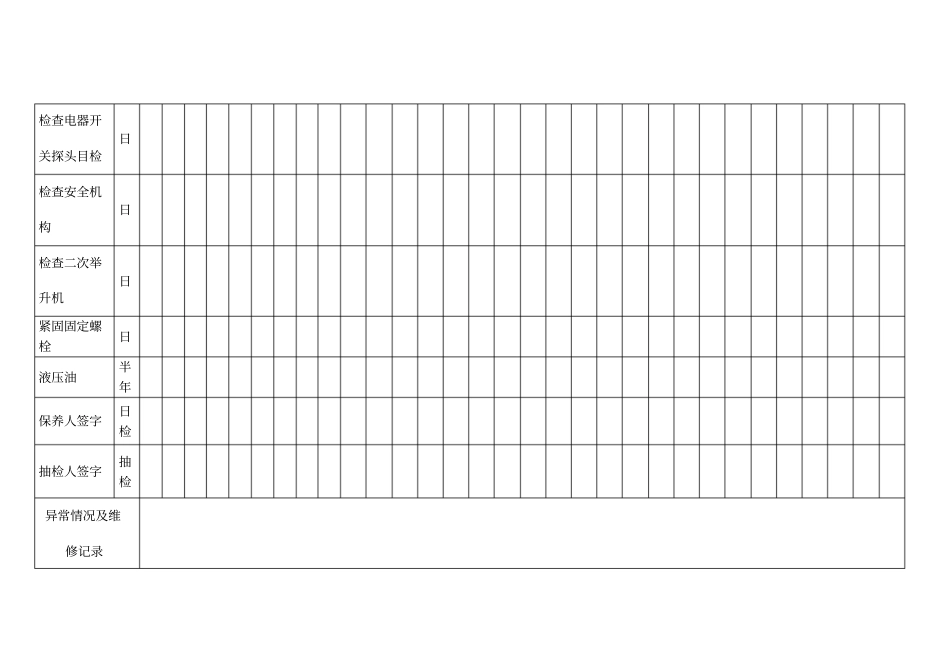 汽车维修设备保养记录文本_第3页