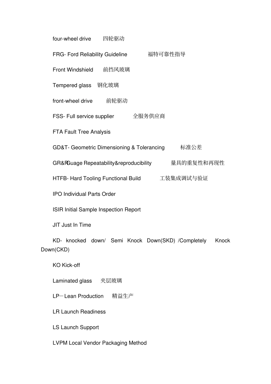 汽车行业术语缩写_第2页