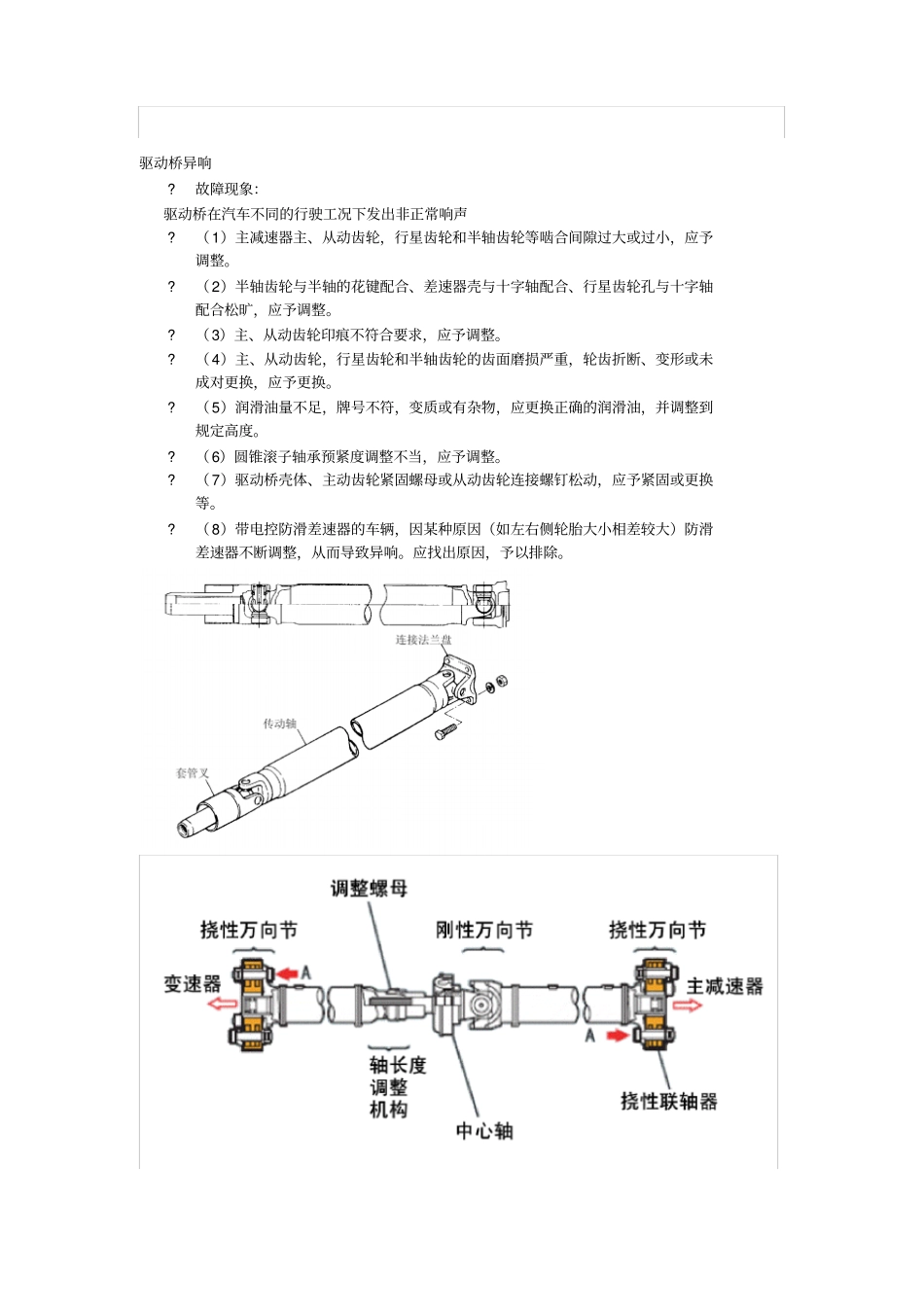 汽车驱动桥几种常见的故障诊断与排除_第2页