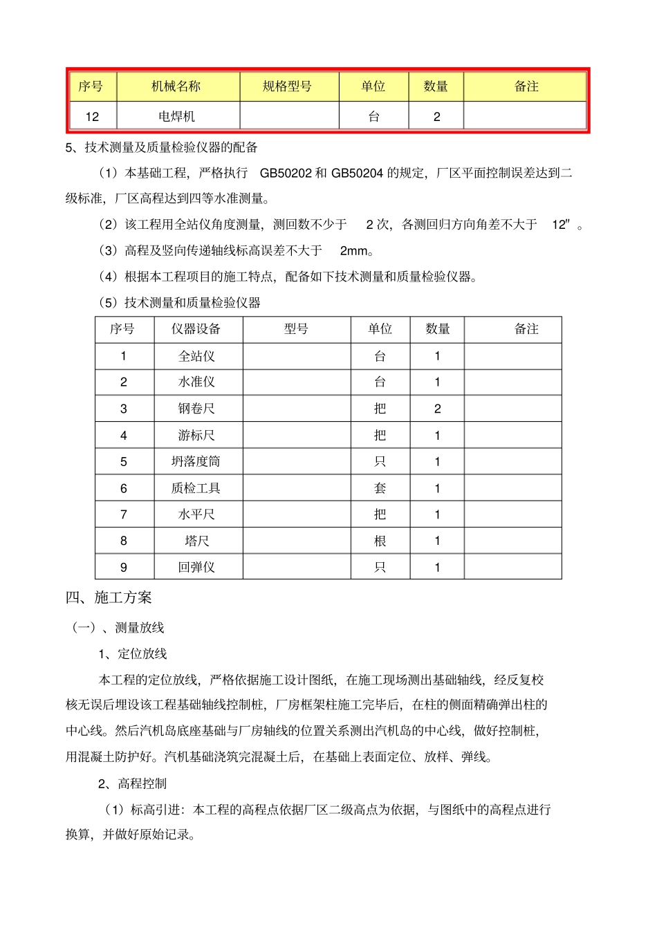 汽轮机基础施工方案_第3页