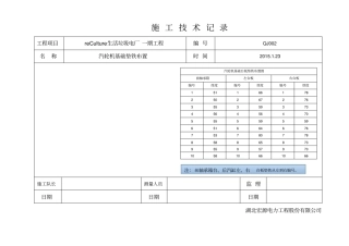汽轮机安装记录