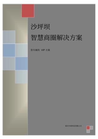 沙坪坝智慧商圈方案建议书