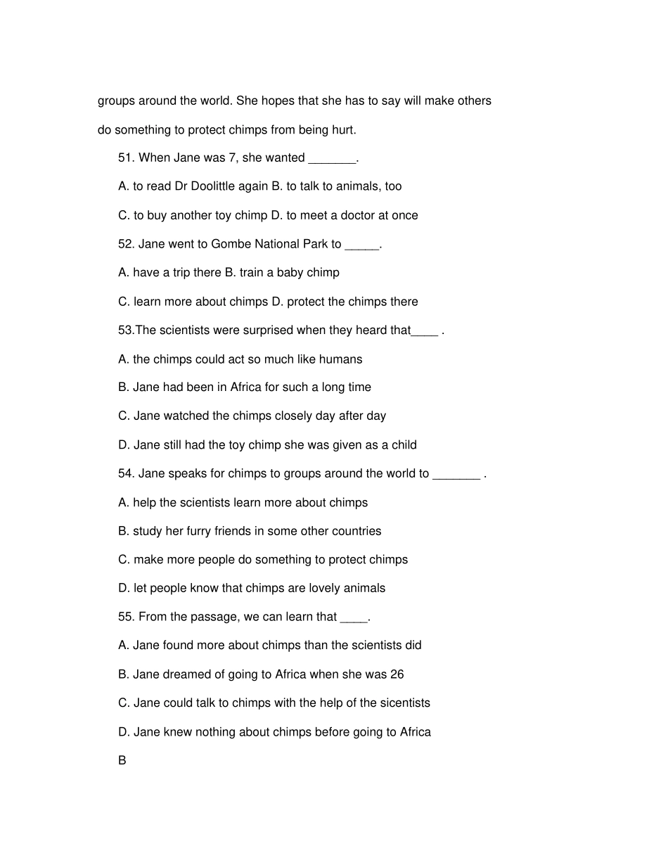 河北中考阅读理解_第2页