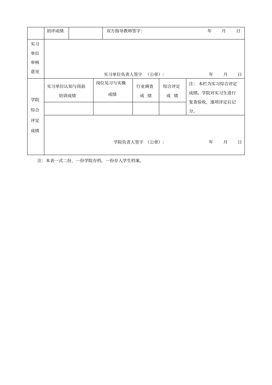 河北师范大学学生专业综合实习鉴定表_第3页